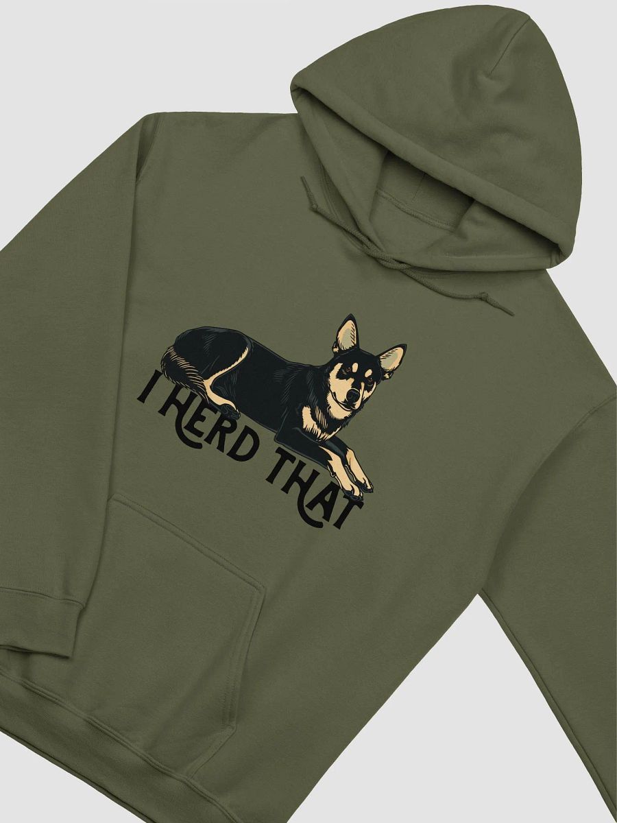 I Herd That Hooded Sweatshirt | Funny Australian Kelpie (Black) Hoodie for Herding Dog Owners product image (14)
