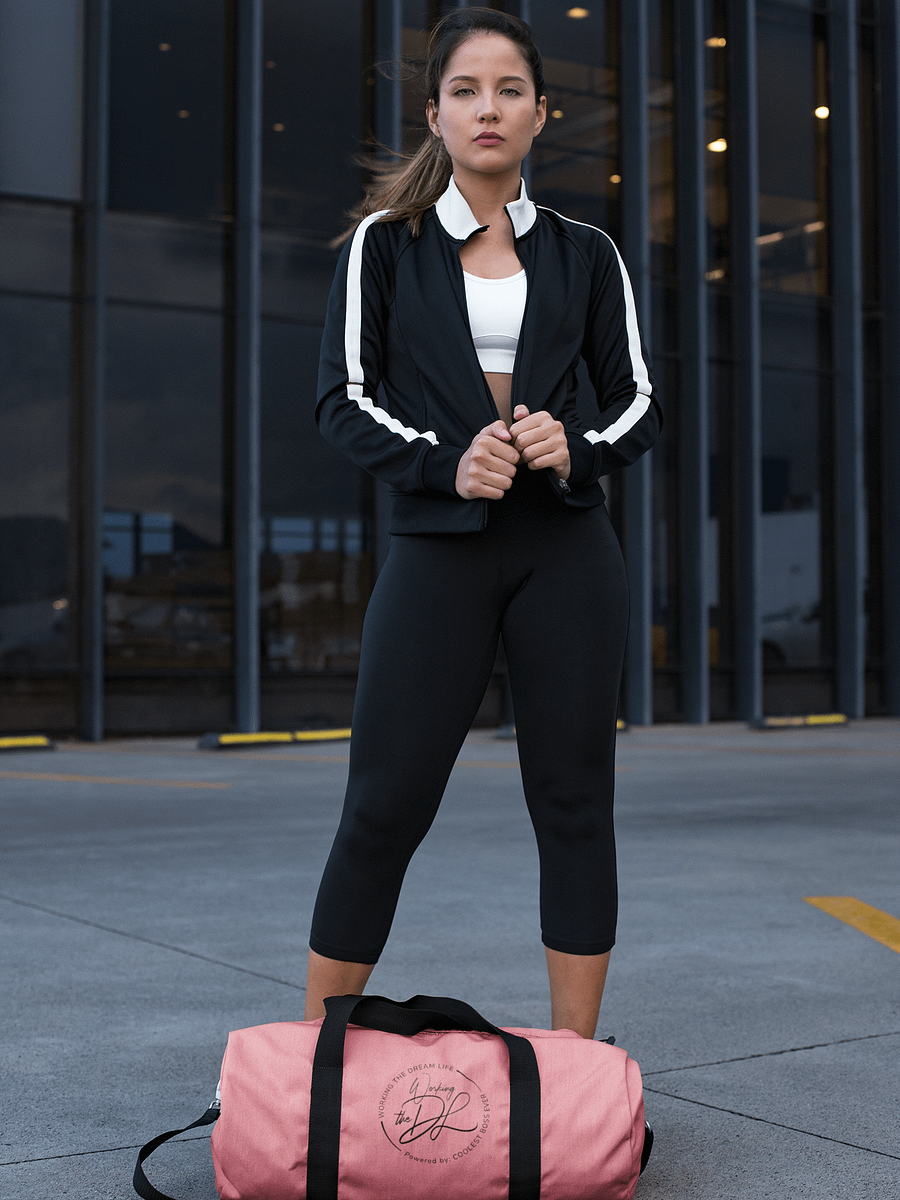 Pink All-Over Print Duffle Bag – Working The Dream Life | Premium Travel & Work Lifestyle Statement product image (5)