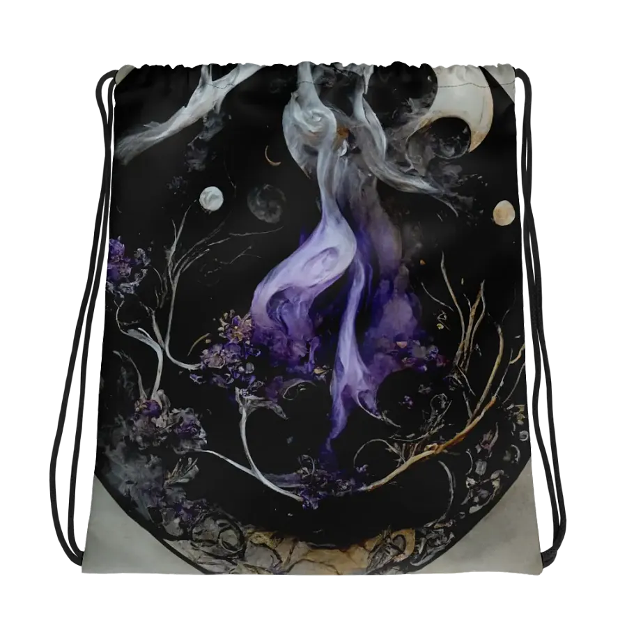 Mystic Moonlit Dreams Drawstring Bag product image (1)