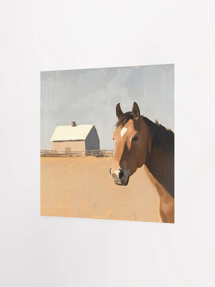 Modern Farmhouse: Brown Horse II Art Print product image (2)