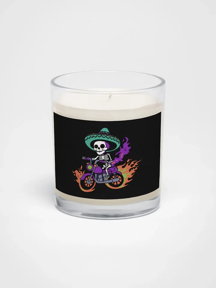 Bone to be Wild Colorful Soy Wax Glass Jar Candle product image (1)