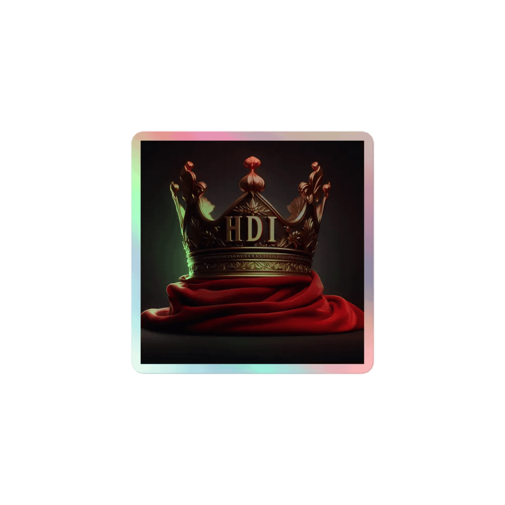 HDI Gold Crown - Holographic Sticker product image (1)