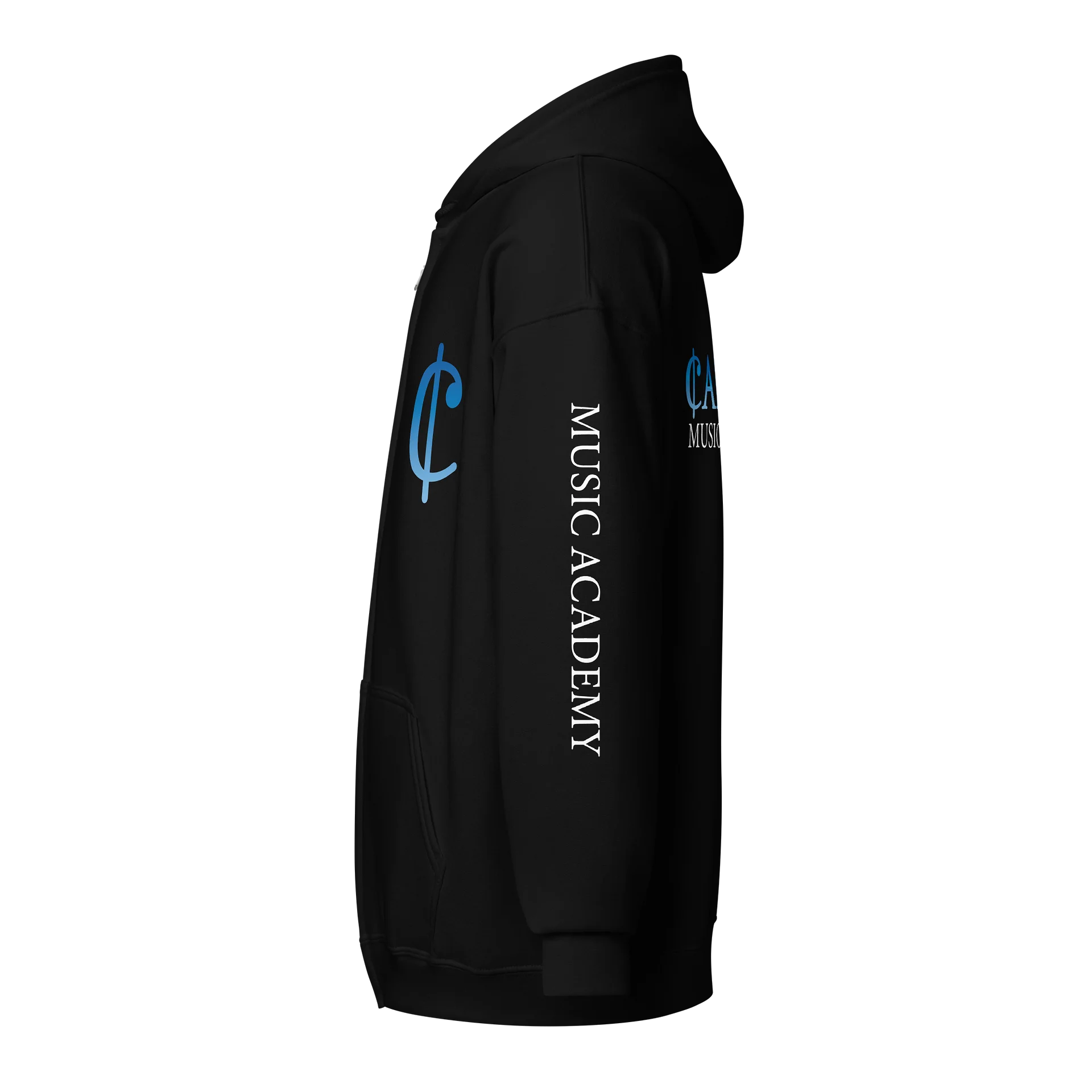 Canton Music Academy Zip-Up Hoodie – Black product image (5)