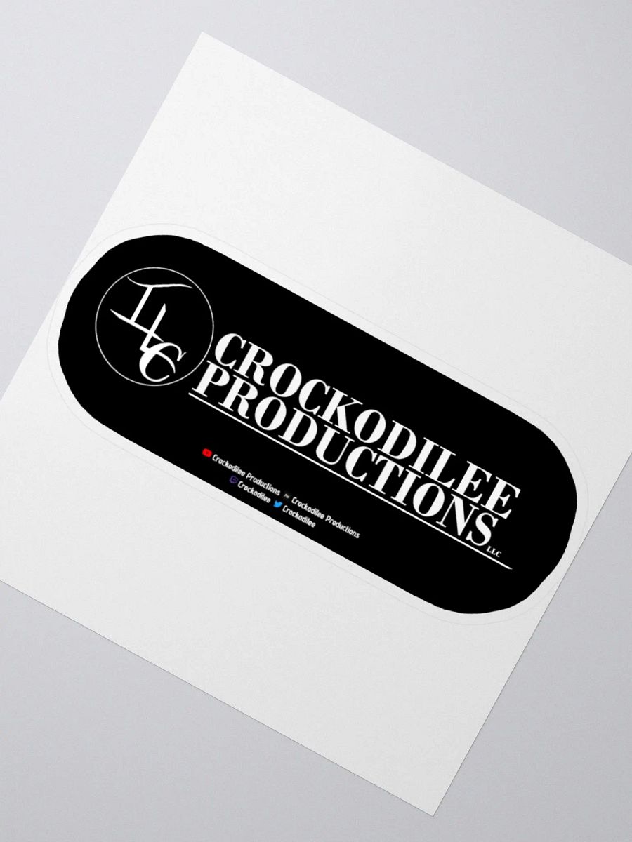 Crockodilee Productions Logo w Socials Sticker product image (6)