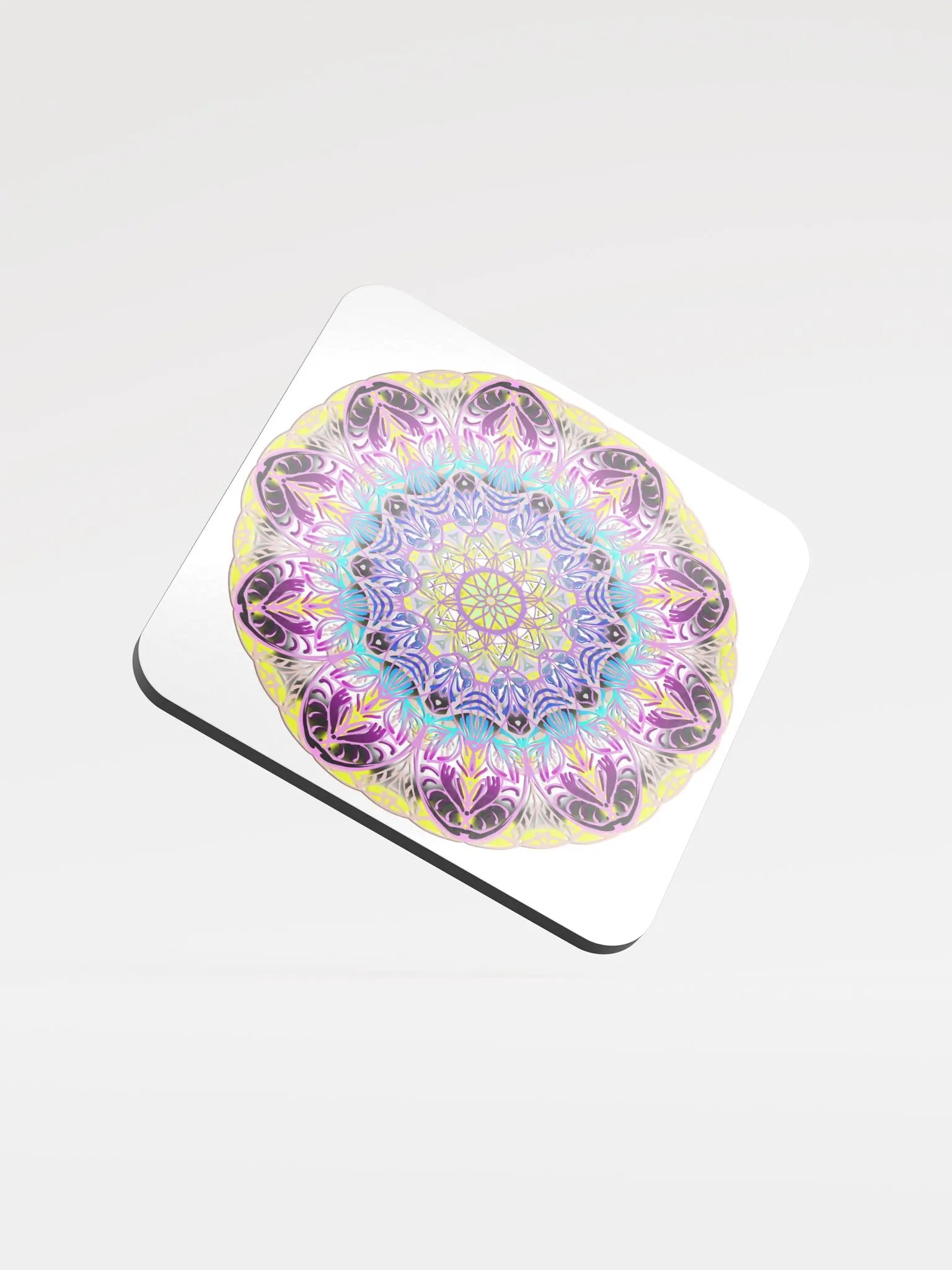 Mandala Harmony Glossed Cork Coaster product image (1)
