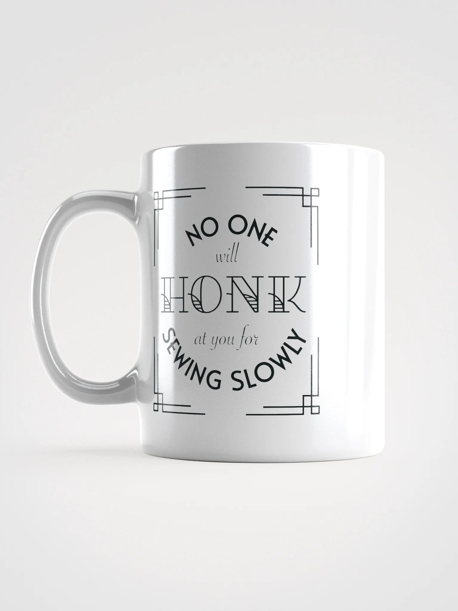 Sew Slowly Art Deco Mug product image (6)