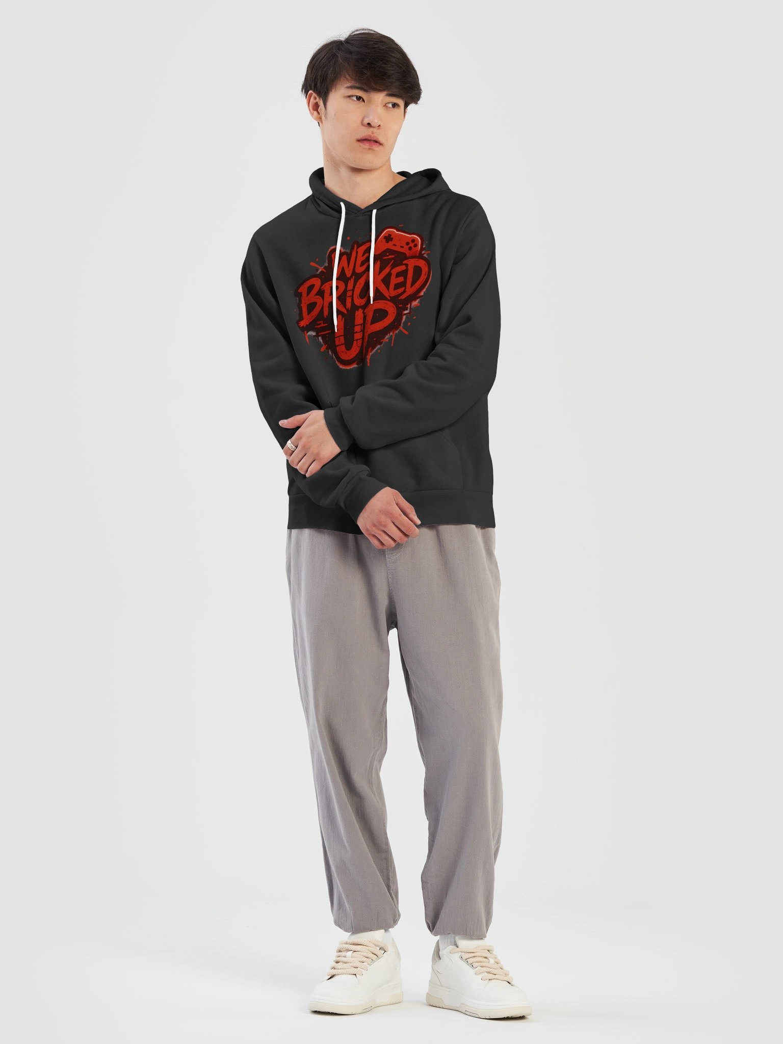 "Bricked Up" Hoodie Red product image (14)