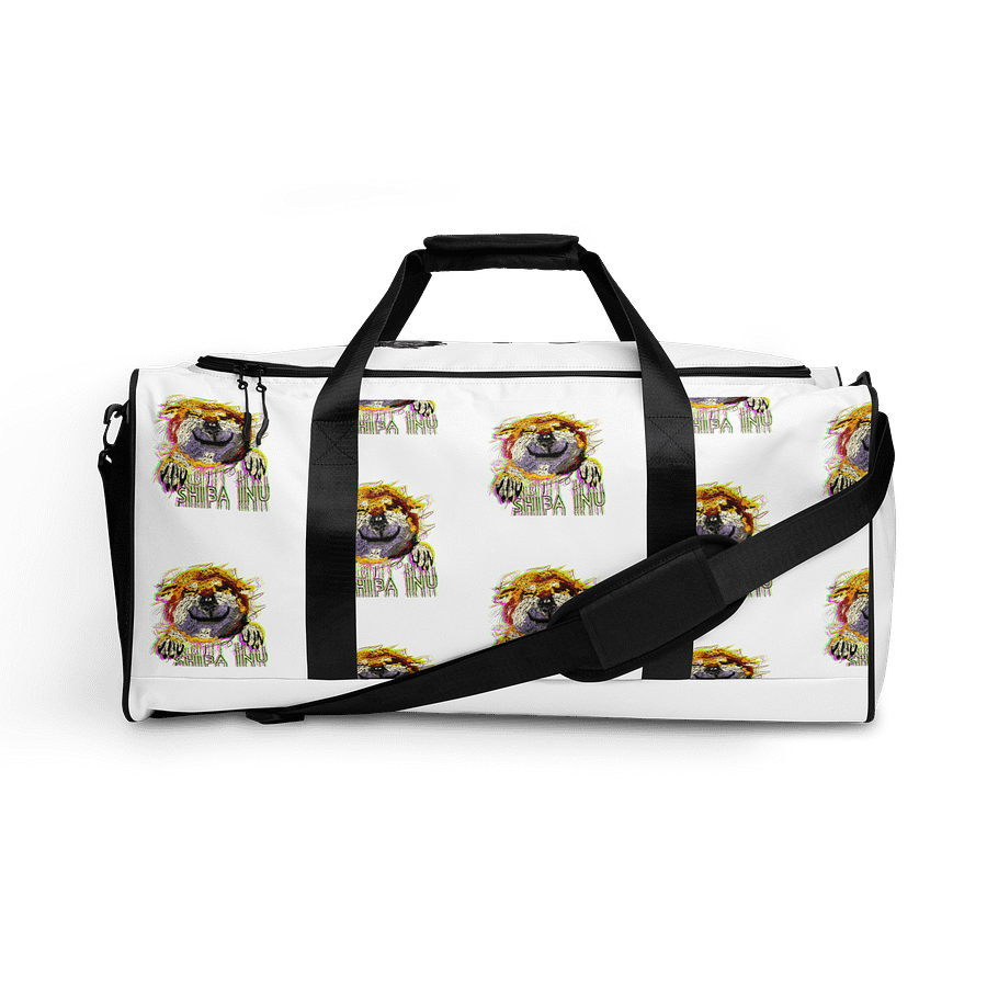 "HI" SHIBA INU All-Over Duffle Bag product image (1)