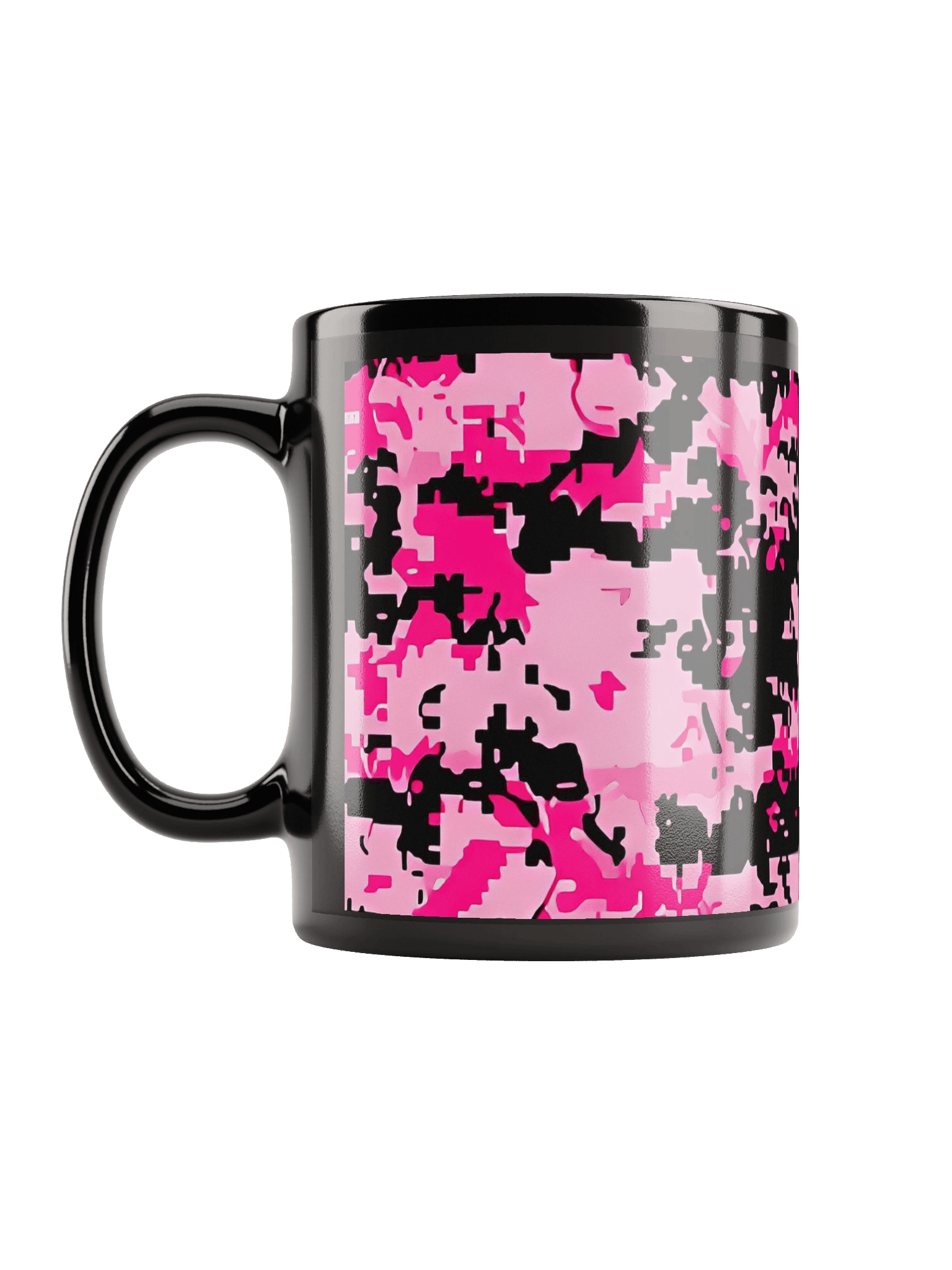 Pixelated Pink Black Mug product image (11)