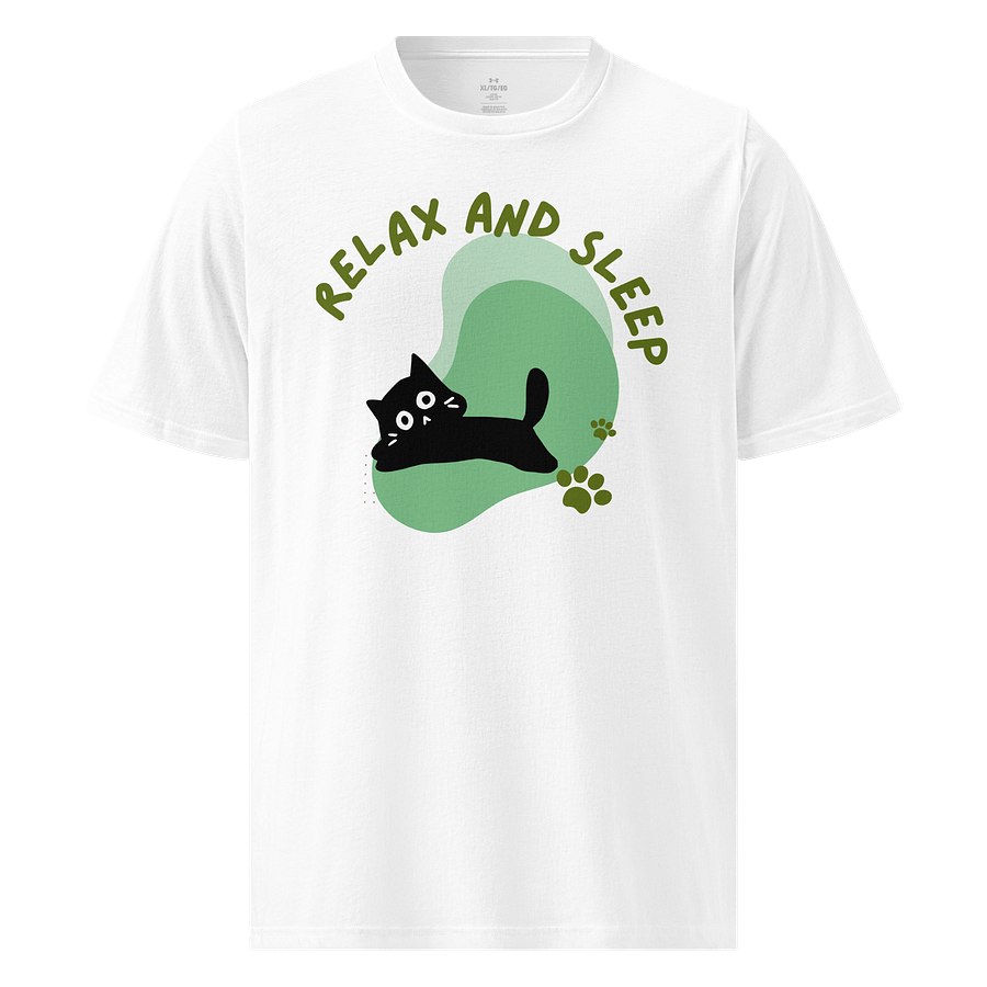 Relax and Sleep Cat Illustration T-Shirt product image (1)