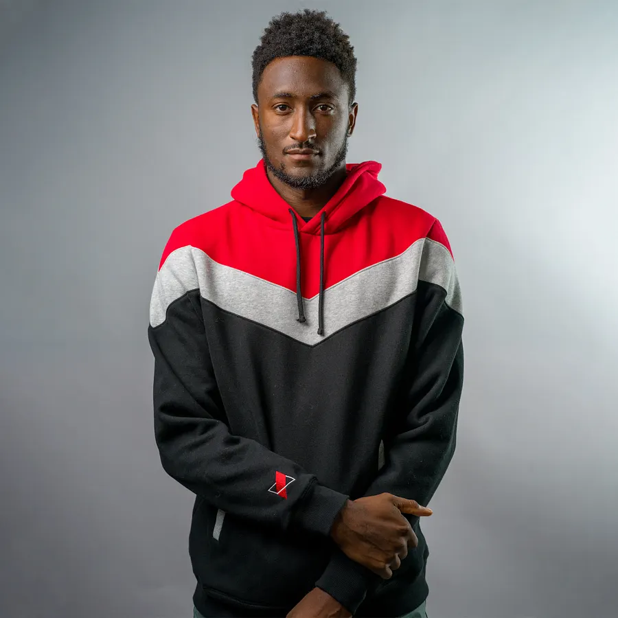 Black and red hoodie clearance