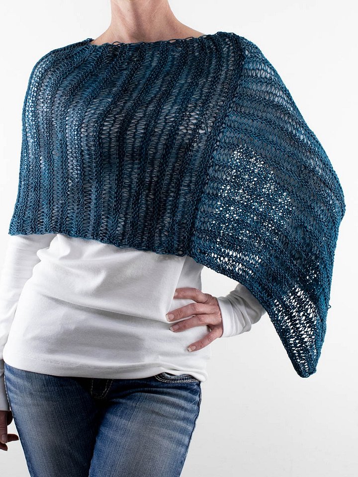 Lace Poncho Knitting Pattern - Morningtide product image (2)