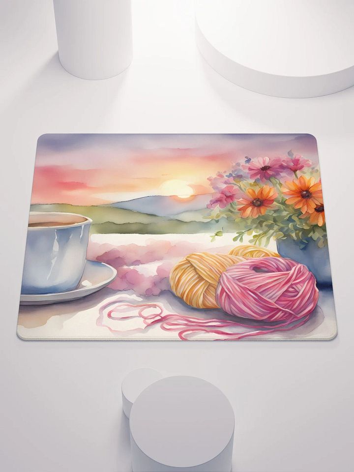 A Cup of Tasty at Sunrise, Gaming Mouse Pad, 2 Sizes product image (1)