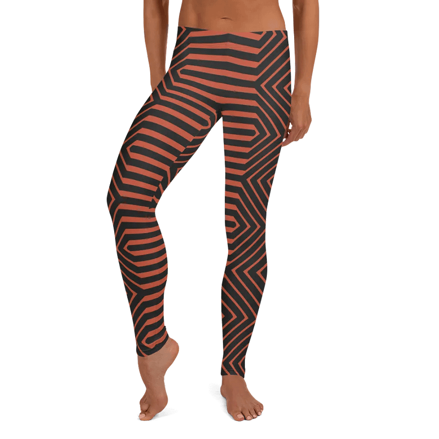 Leggings – Red and Black Seamless Modern Stylish Texture for a Bold & Trendy Look product image (9)