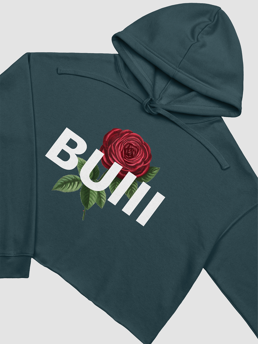 BUIII Logo Rose Fleece Crop Hoodie product image (18)