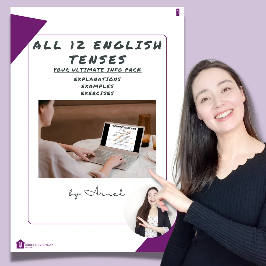 PDF - All 12 Tenses in English | explanations, examples, exercises product image (5)