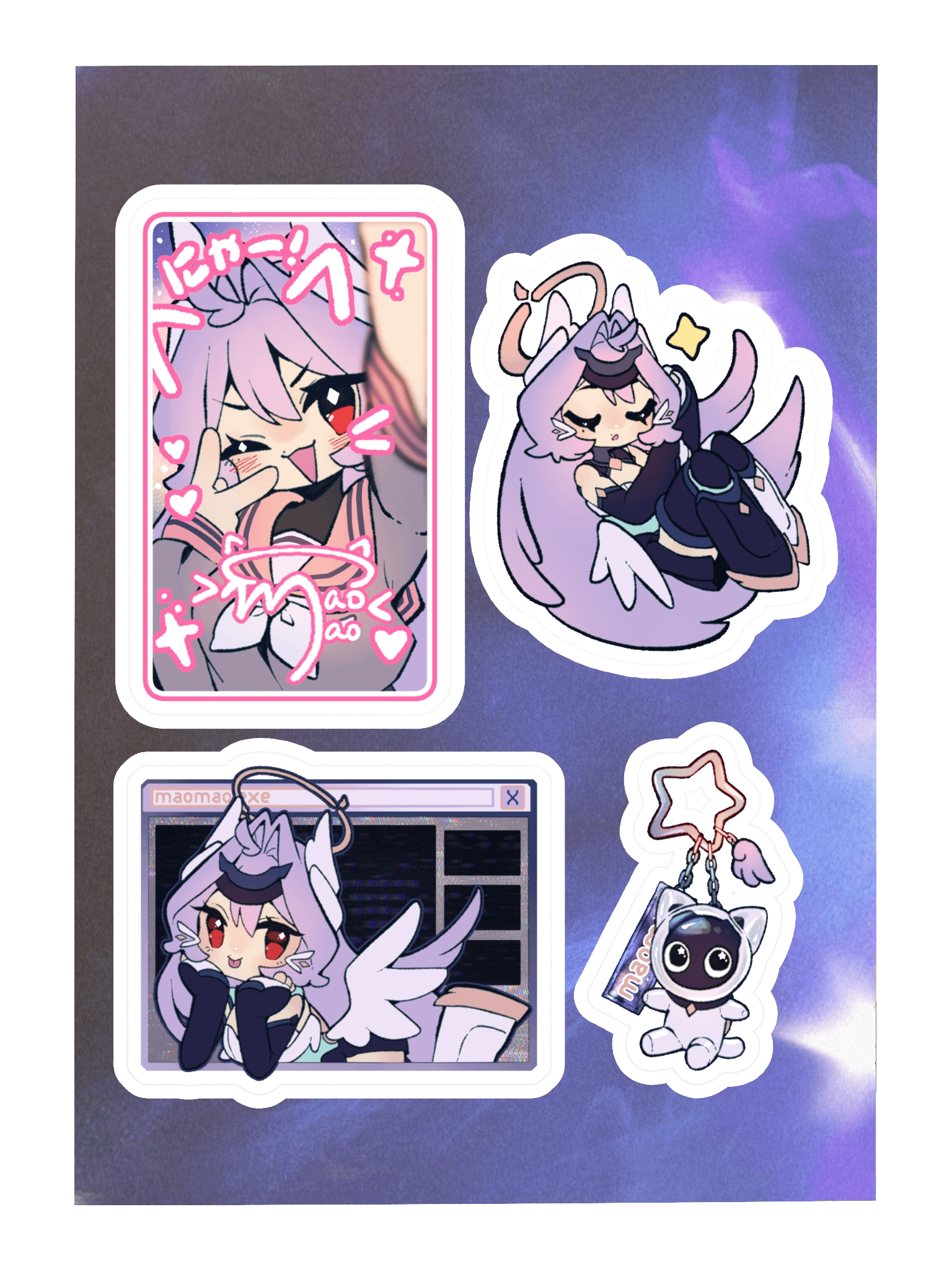 maomao birthday stickers! product image (3)