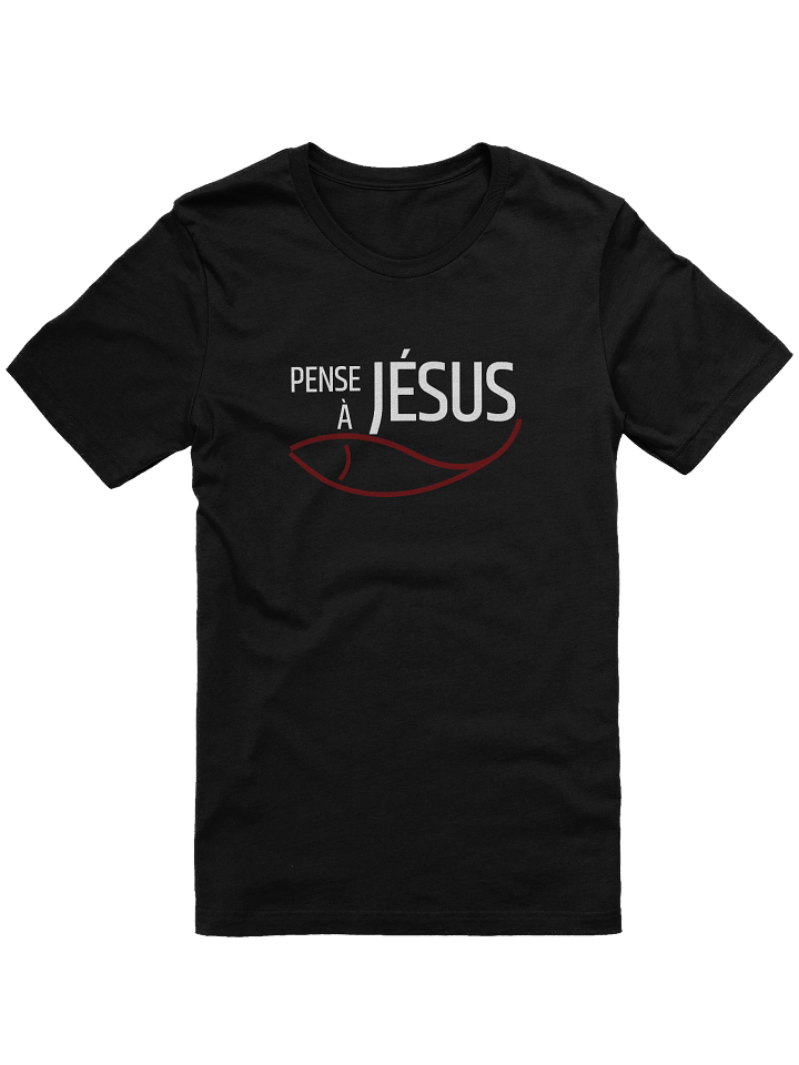 "Pense à Jésus" Evangelism T-Shirt – Share the Gospel in French product image (5)