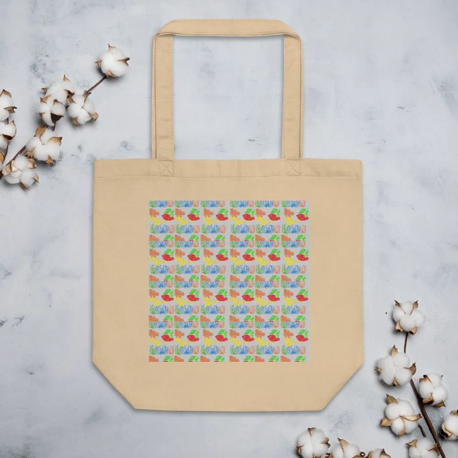 Blossom Grid Eco-Friendly Tote product image (3)