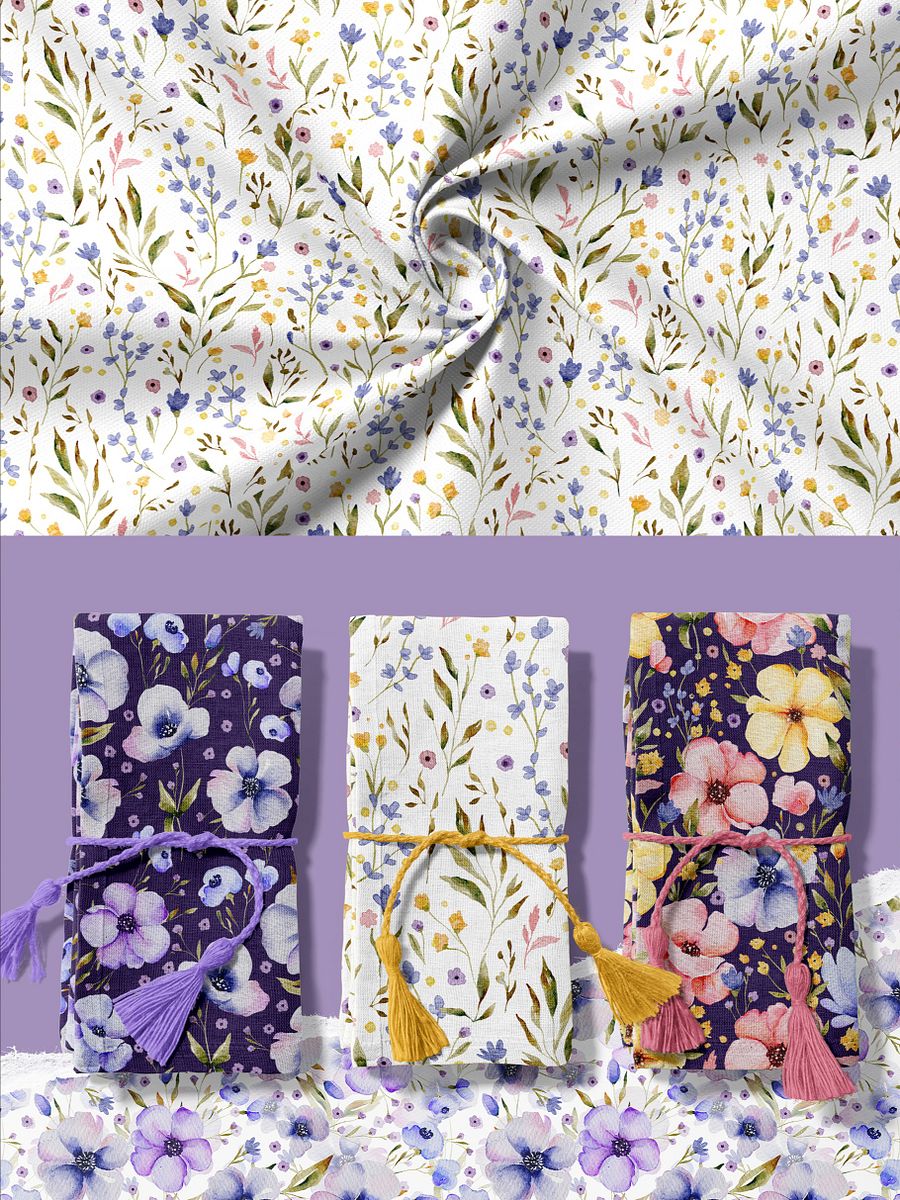 Meadow Flowers - Seamless Patterns product image (3)