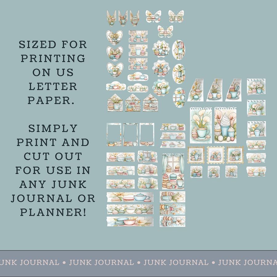 Macaron Lillies - Printable Ephemera Set 2 V6 product image (3)