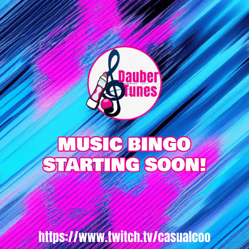 @daubertunes is starting in a hour! Come get your music bingo on! Play online! Free to play! PRIZES! #musicbingo #musicalbing...