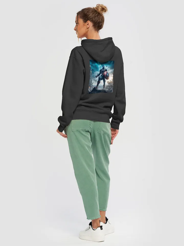 Captain America Premium Unisex Pullover Hoodie [Backside Print] product image (2)