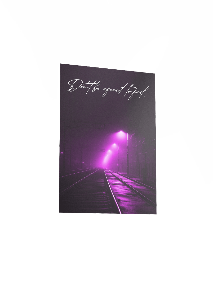 "Dont be afraid" Handwritten Matte Poster product image (15)