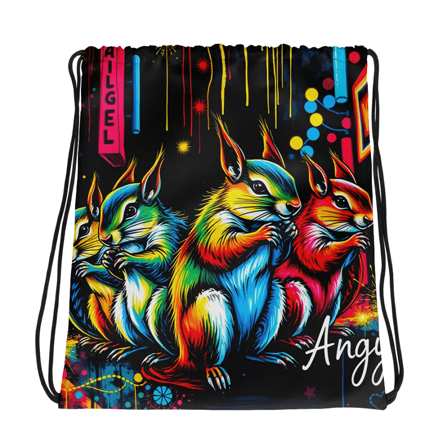 Neon Squad Drawstring Adventure Bag product image (1)