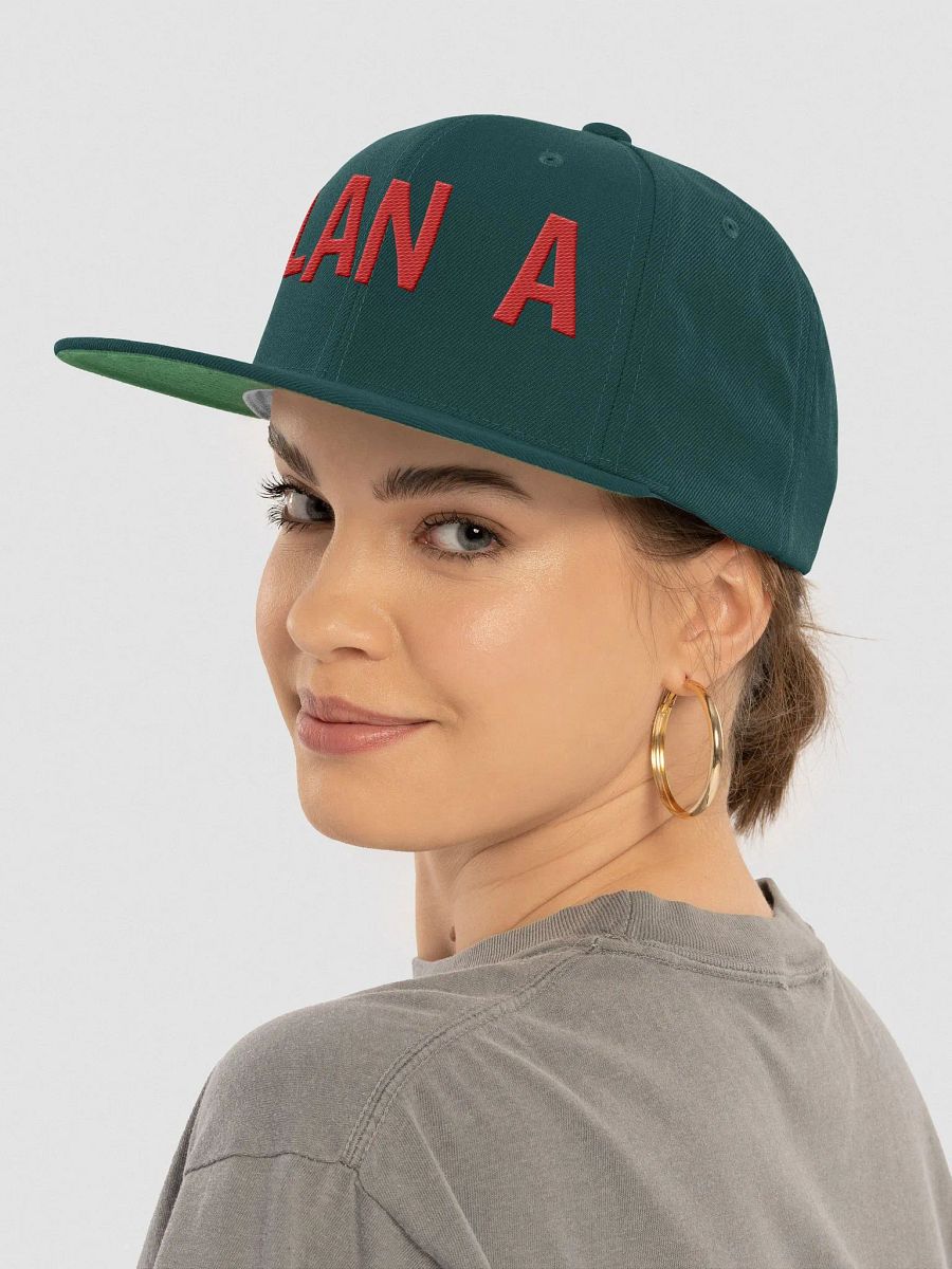 Embroidered RED (stitched) PLAN A PLAN B Wool Blend Snapback Cap product image (68)