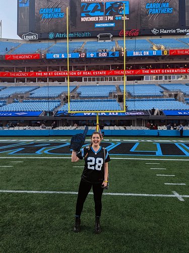 first american football game!! 🏈 go @panthers !!! 🐾