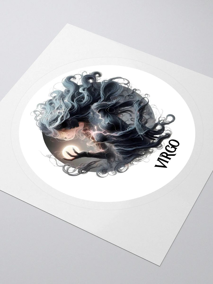 Mythical Virgo Zodiac Round Sticker product image (7)