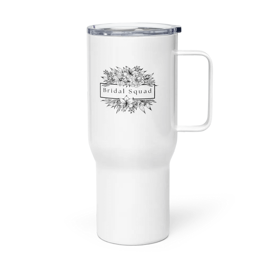 Classic Bridal Squad 010 B&W Classic Floral Bliss Travel Mug product image (3)