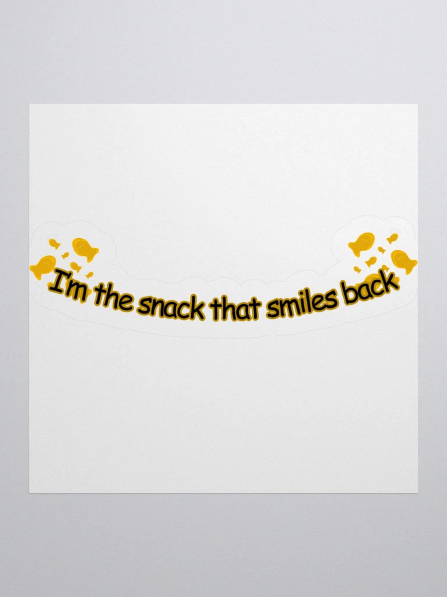 Snack that smiles back sticker product image (1)