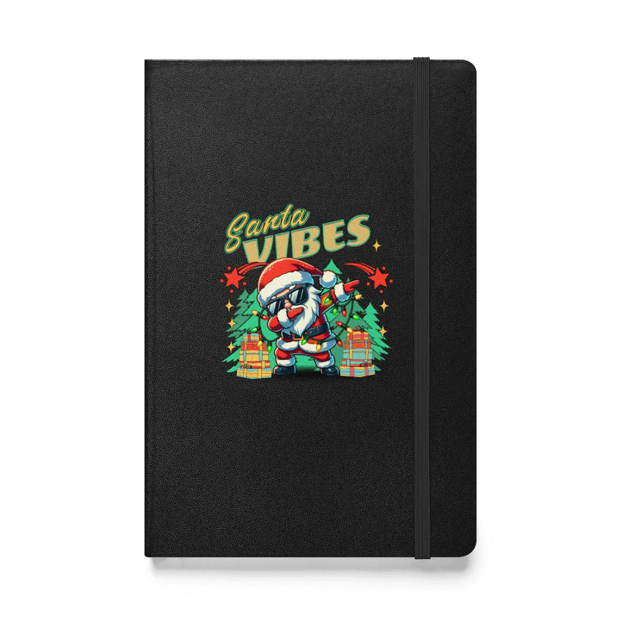 Santa Vibes Dabbing Hardcover Notebook product image (1)
