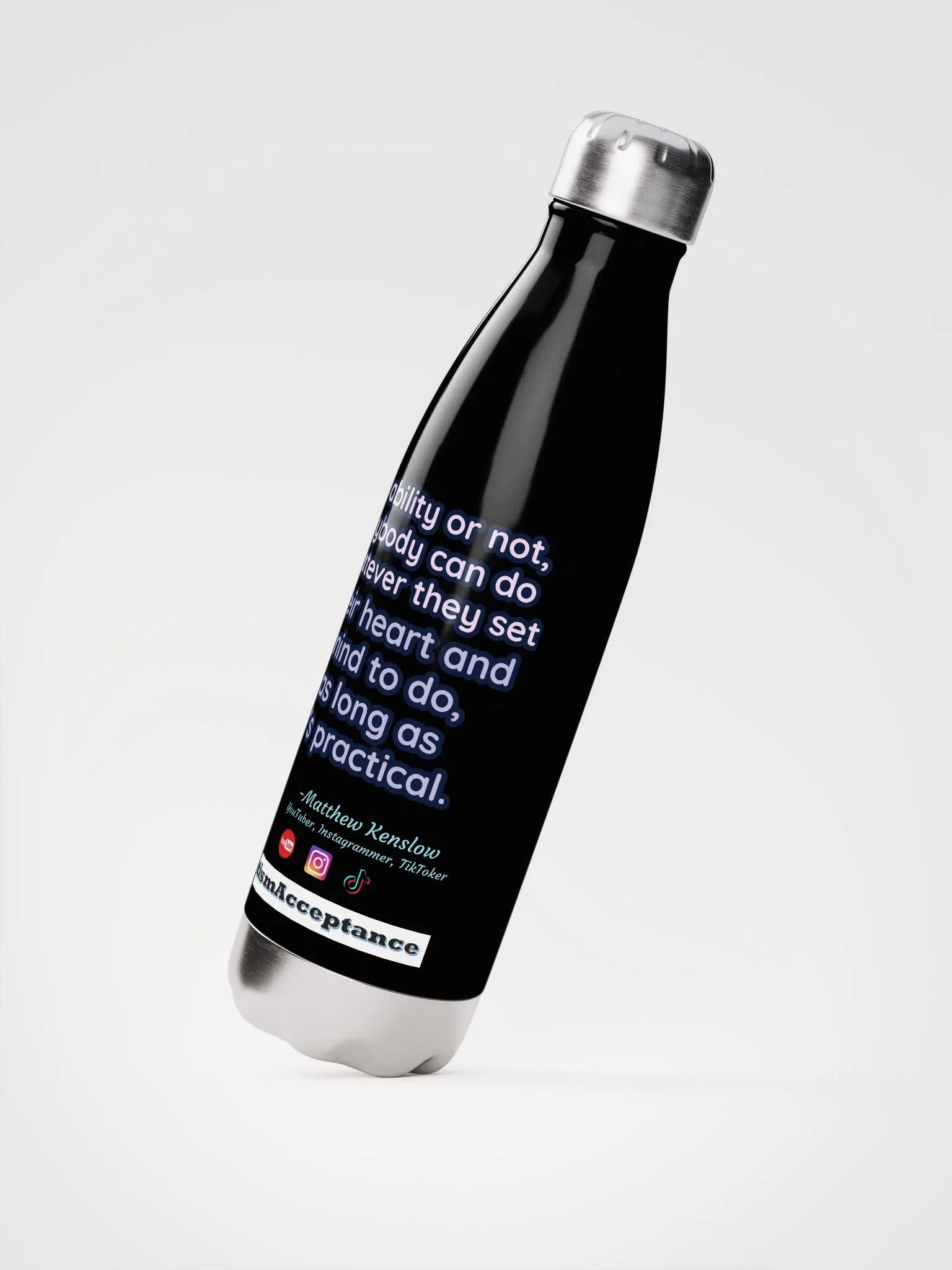 Stainless Steel Water Bottle [Quote 2] product image (2)