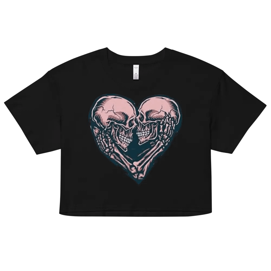 Gothic Love Skulls Women's Crop Top product image (4)
