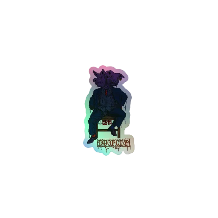 Duopoly Pigs Holographic Sticker product image (1)