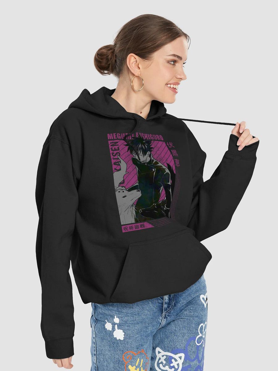 Jujutsu Kaisen Megumi Fushiguro Shadow Summoner Sweatshirt – Gildan Midweight product image (4)
