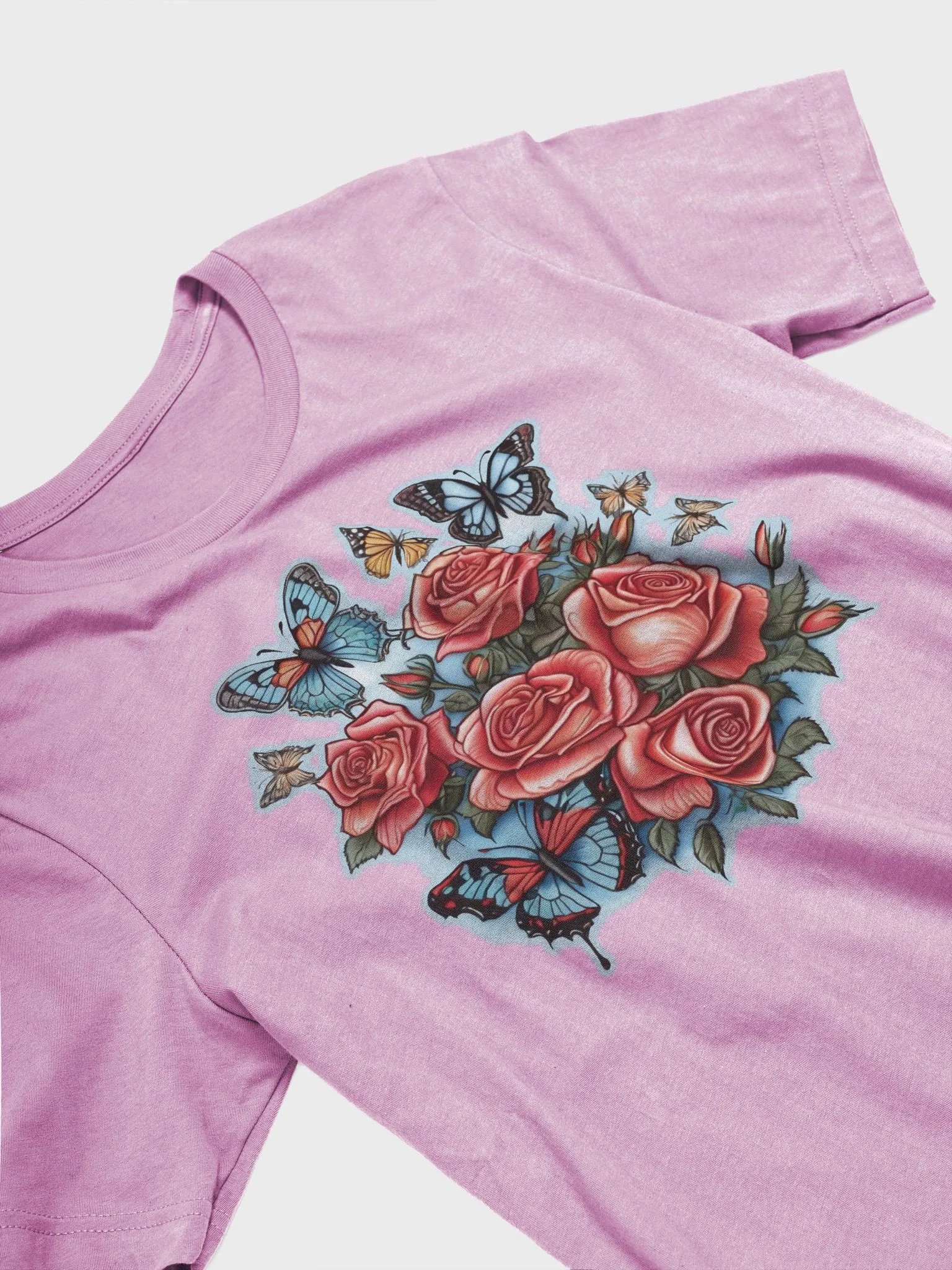 Beautiful Butterflies and redl Roses Supersoft T-Shirt product image (31)