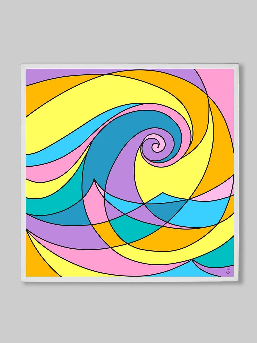Spiral Spectrum Canvas - Abstract Square No. 4 product image (168)