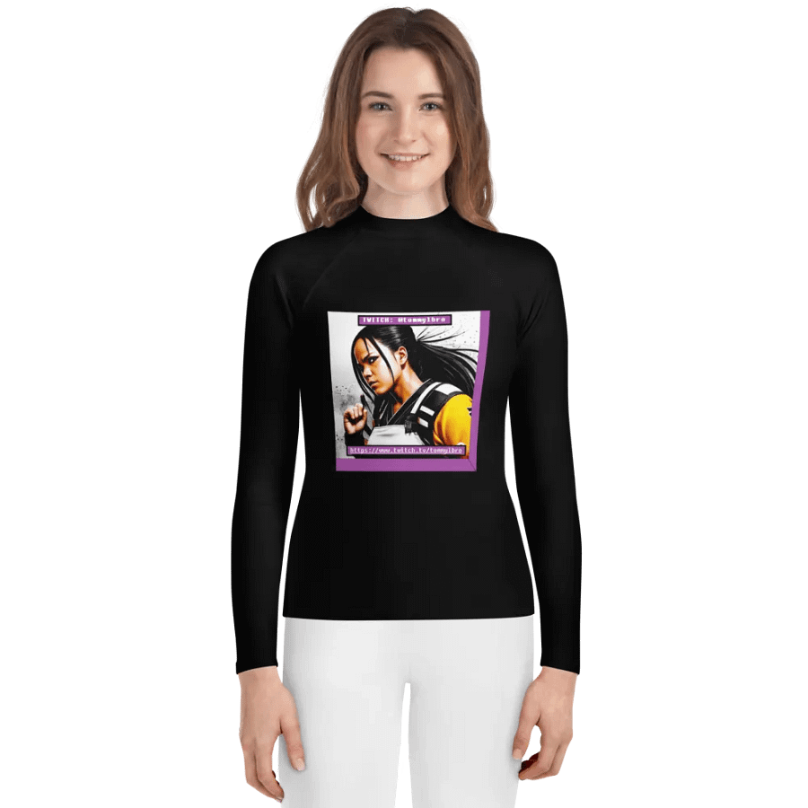 Midnight Vibes Youth Rash Guard product image (6)