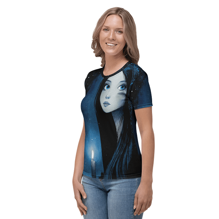 Ethereal Nightfall – Gothic Anime Girl T-Shirt product image (2)