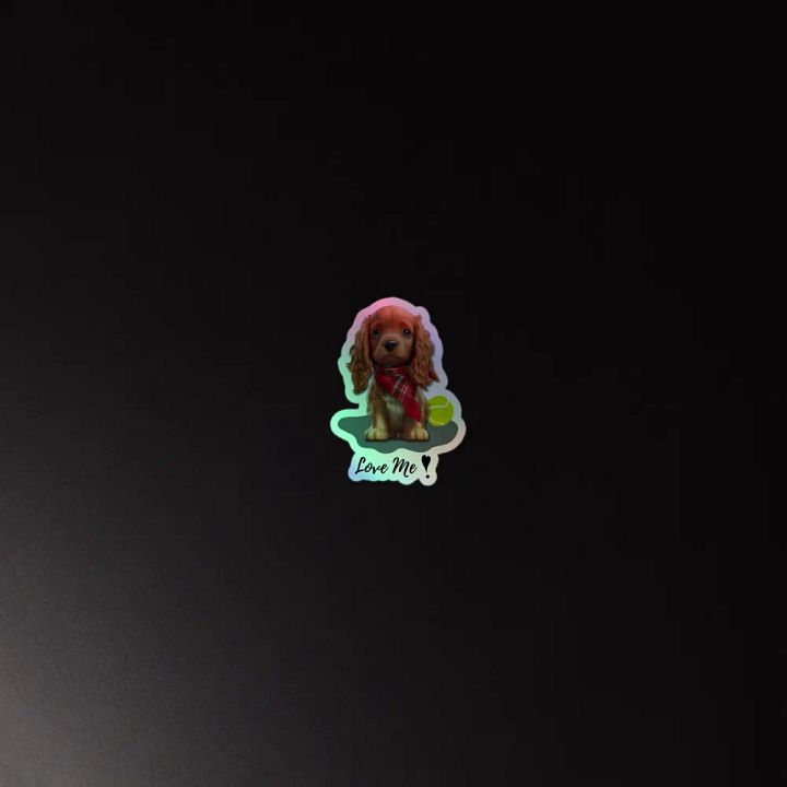 Bandana Pup Holographic Sticker Sheet product image (4)