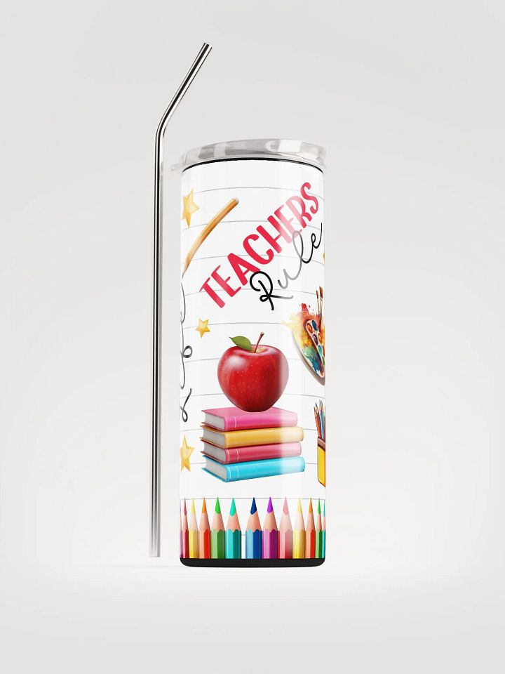 Rainbow Teacher Appreciation Tumbler product image (1)
