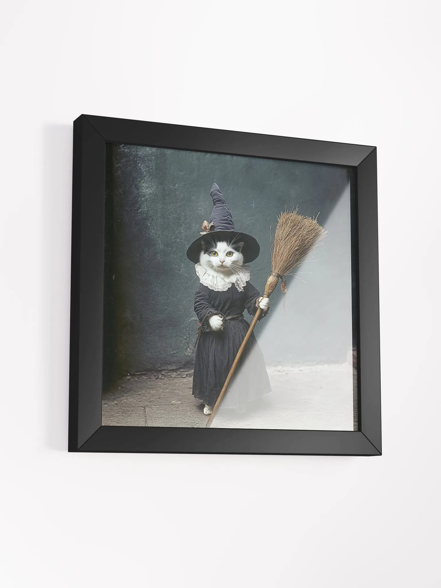 Black and White Cat Witch Photography Wall Art product image (21)
