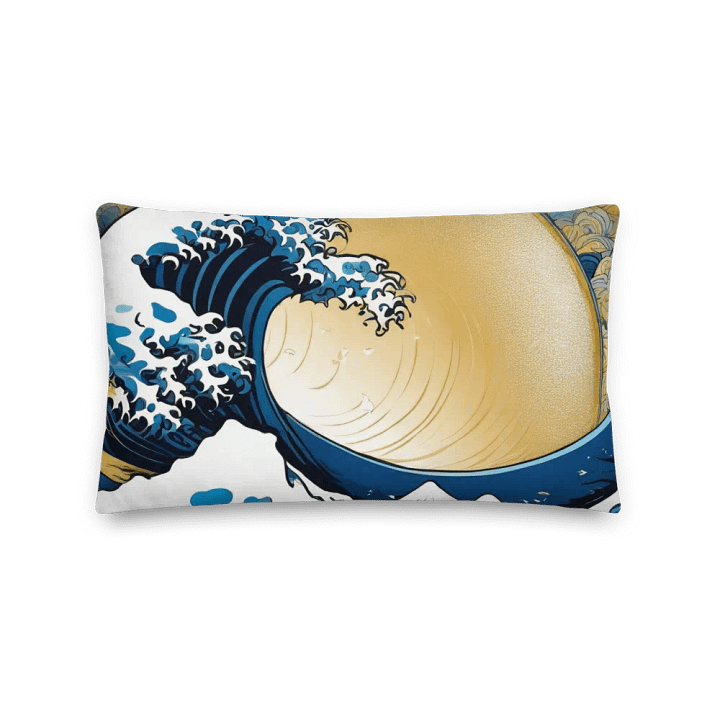 Rising Sun Wave All-Over Premium Pillow product image (2)