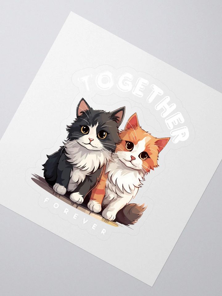 Feline Friendship Kiss Cut Stickers product image (2)
