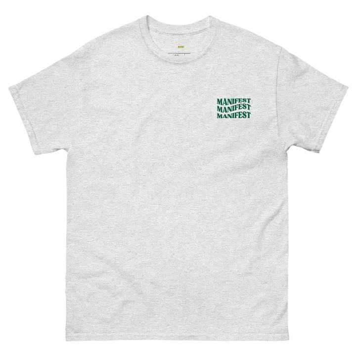 Manifest Embroidered T-Shirt – Align Your Mindset with Style | Premium Minimalist Tee product image (2)