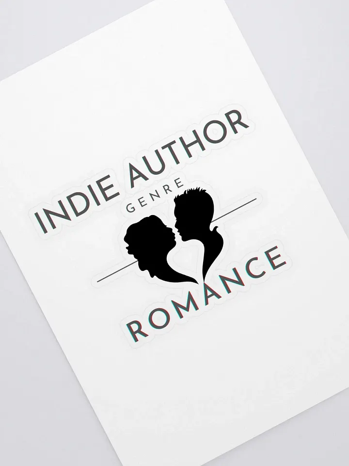 Indie Author Romance Sticker Black Text product image (1)